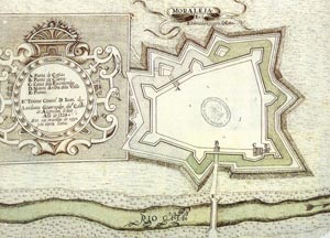 Plano del recinto de Moraleja en 1724