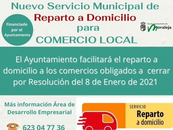 NUEVO SERVICIO MUNICIPAL DE REPARTO A DOMICILIO PARA EL COMERCIO LOCAL