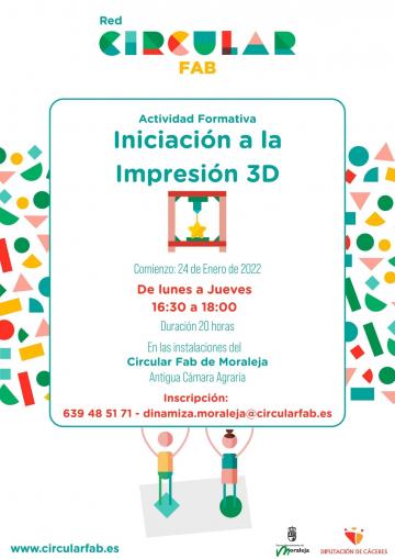 TALLER DE INICIACIÓN A LA IMPRESIÓN 3D